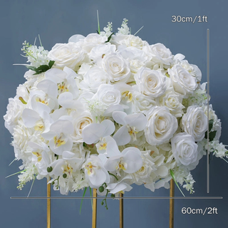 Luxury White Rose Orchid Flower Ball