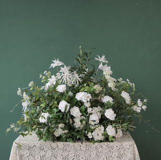 Wild Flowers with Greenery Centerpiece
