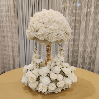 White Rose Centerpiece Set