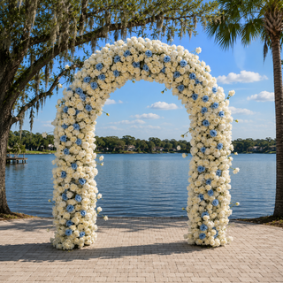 White Blue Rise U-form Arch