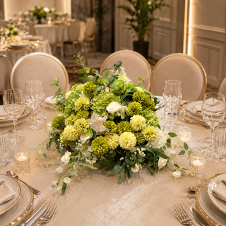White Rose Greenery Hydrangea Carnation Ball 20" 