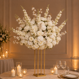Luxury Rose Delphinium Centerpiece 31.5"