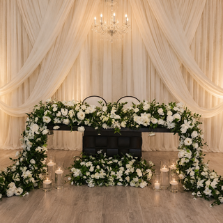 White Rose Greenery Florals