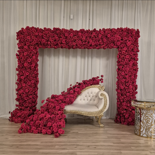 Luxury Red Rose Square Arch 10×8ft