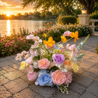 Spring Flowers Ball 13in