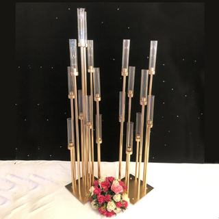 1pcs Gold Metal Candelabras 