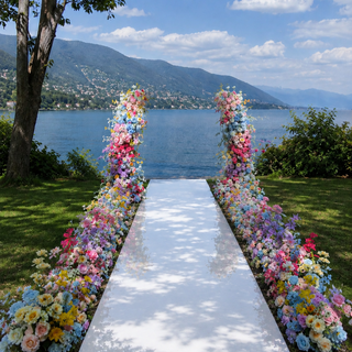 Spring Flowers Ceremony Set (white aisle isn't included)