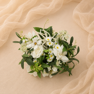 White Rose Greenery Ball 11.8in