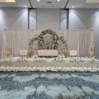 Set: Florals, Sofa, Chairs, Candles