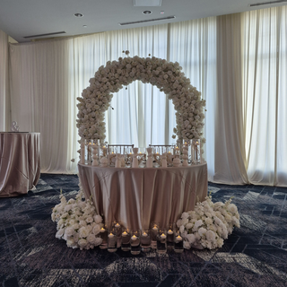 White Rose Florals & 20 Floating Candles