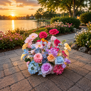 Spring Flowers Ball 13in