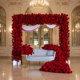 Red Rose Frame Arch 9.5 ft (only arch)