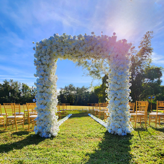 White Rose Double Side Square Arch