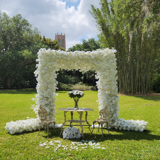 White Rose Orchid Arch & 2 Runners 
