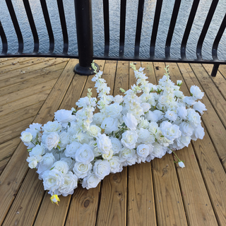 Luxury White Rose Delphinium Runner 3.2'