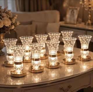 LED Crystal Vases 10 pcs