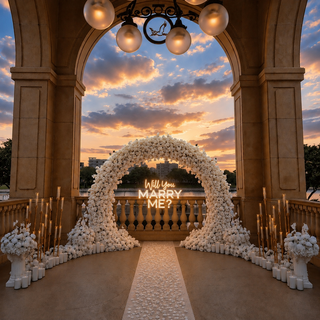 White Rose Round Arch Deluxe Set