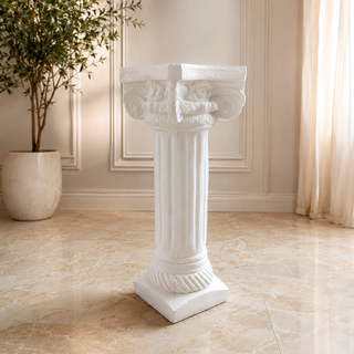 Venician White Concrete Column 29"