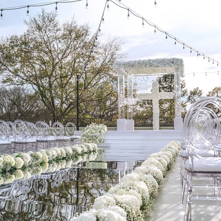Mirror Aisle Stage with Pavilion 