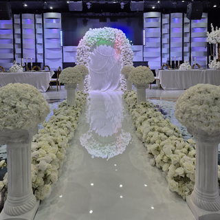 White Mirror Aisle and Florals