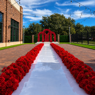 White Mirror Aisle & Red Triple Arch 