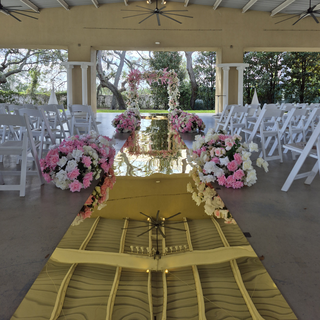 Gold Mirror Aisle and Stage